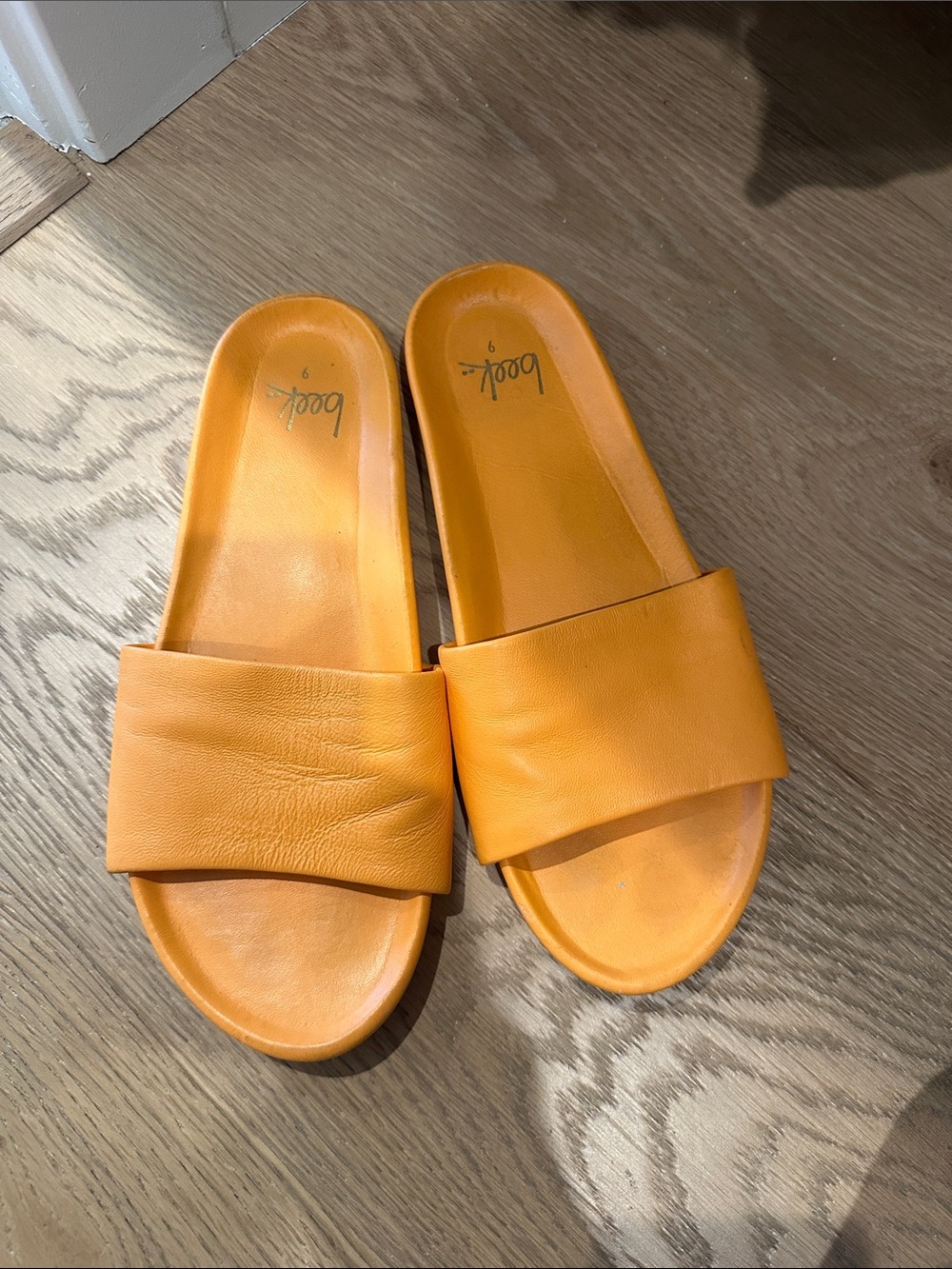 beek Orange Slide Sandals for Women